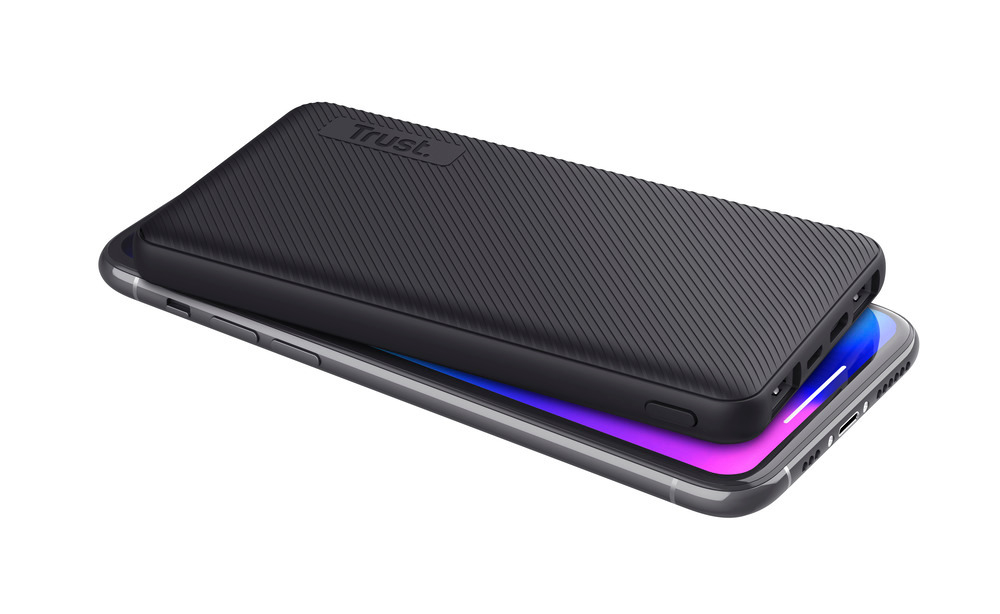 TRUST 24678 - Ultraslim Powerbank 10.000 mAh für mobiles Laden