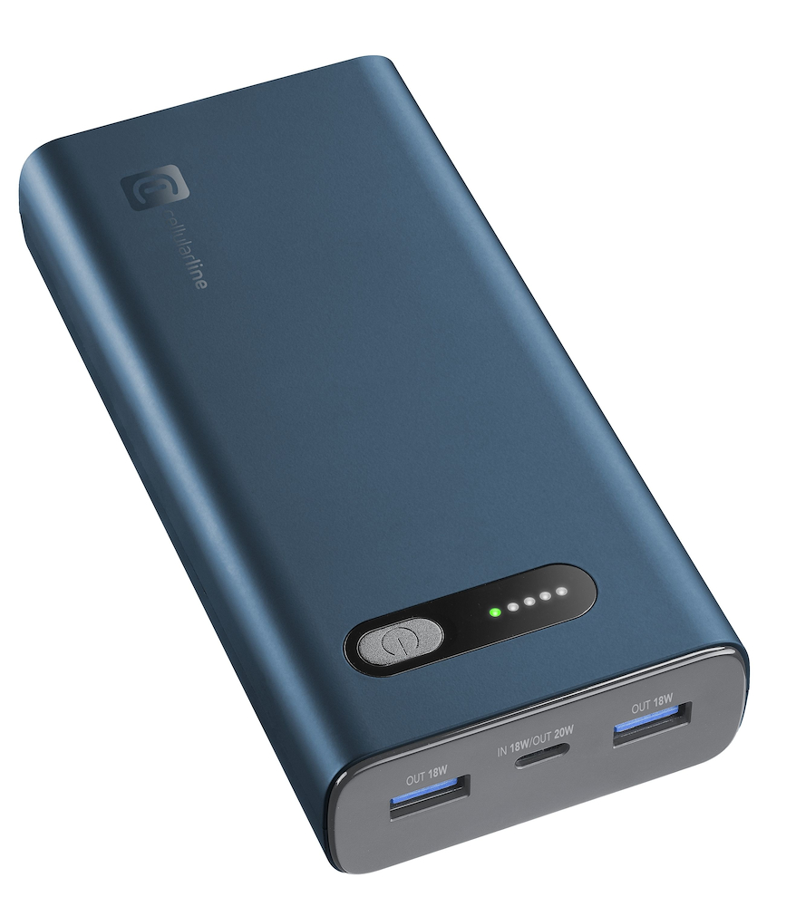 CELLULAR LINE PBFAST01PD20000G - Powerbank 20000mAh Grün