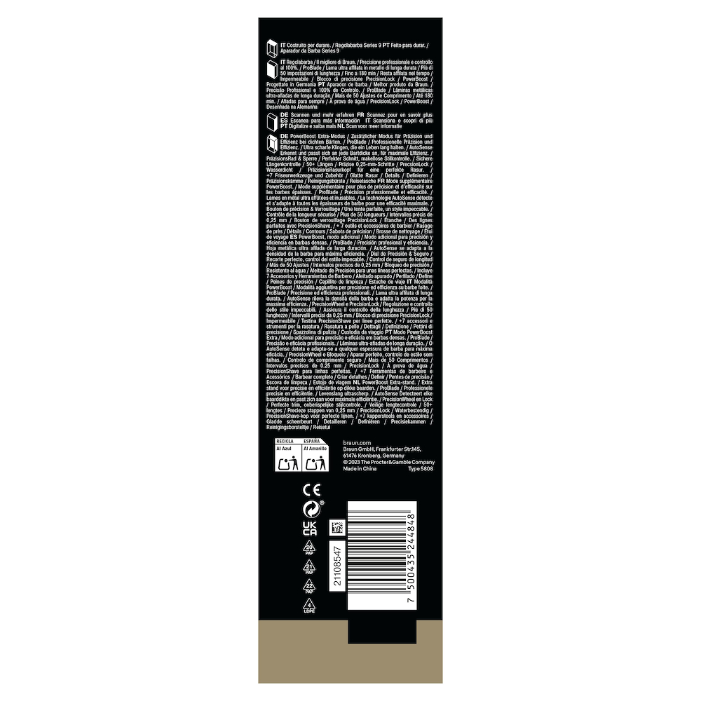 BRAUN BT9520 - Braun Barttrimmer Series 9 mit ProBlade