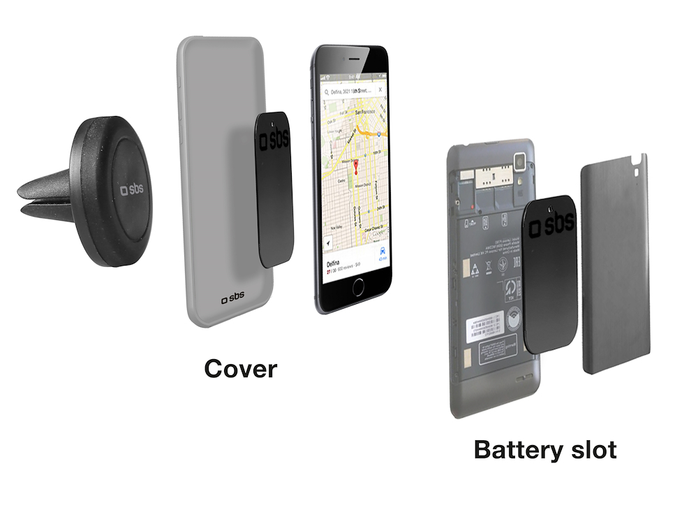 SBS TESUPPUNIVAIRMAG - Auto Handyhalterung Magnet schwarz