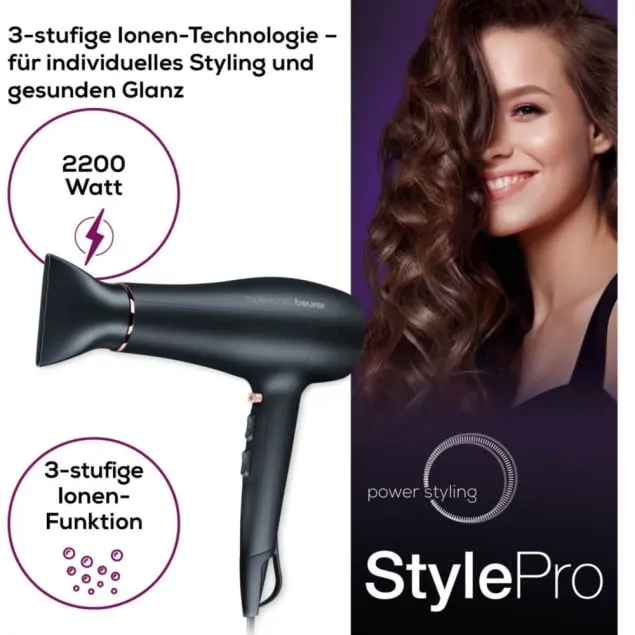 BEURER HC50 - Beurer HC50 Haartrockner mit Ionenfunktion