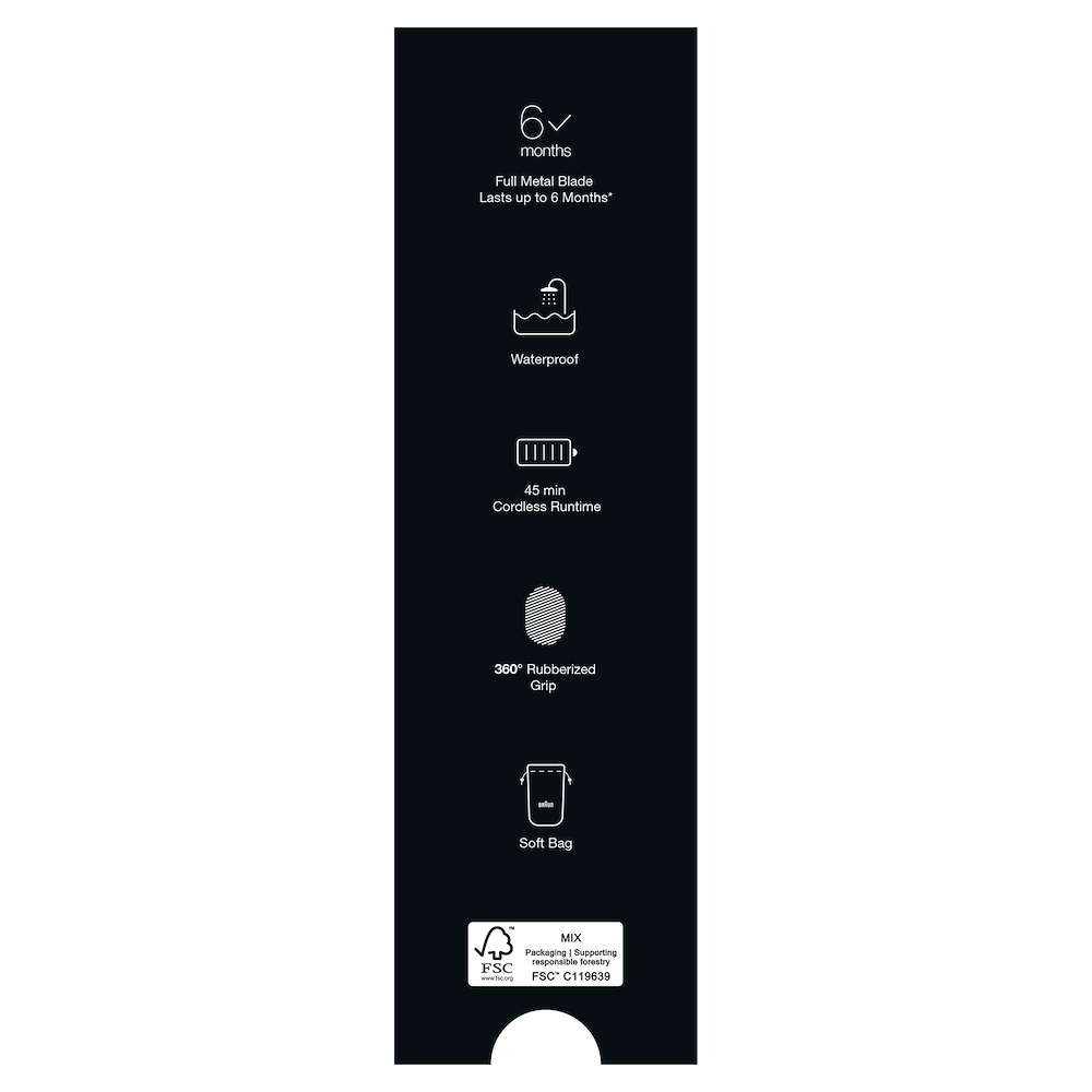 BRAUN XT5100FACEBODY - Braun XT5100 Bart- und Körperrasierer