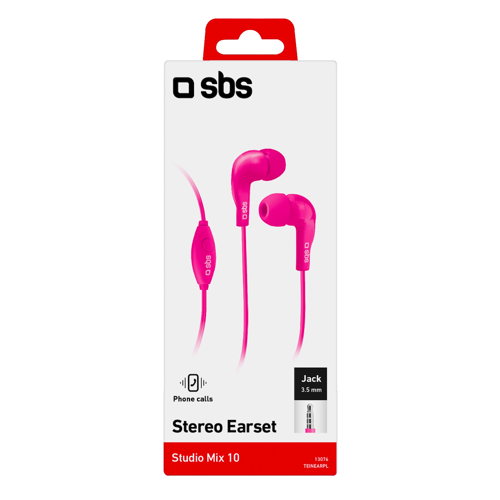SBS TEINEARPL - Rosa In-Ear Kopfhörer
