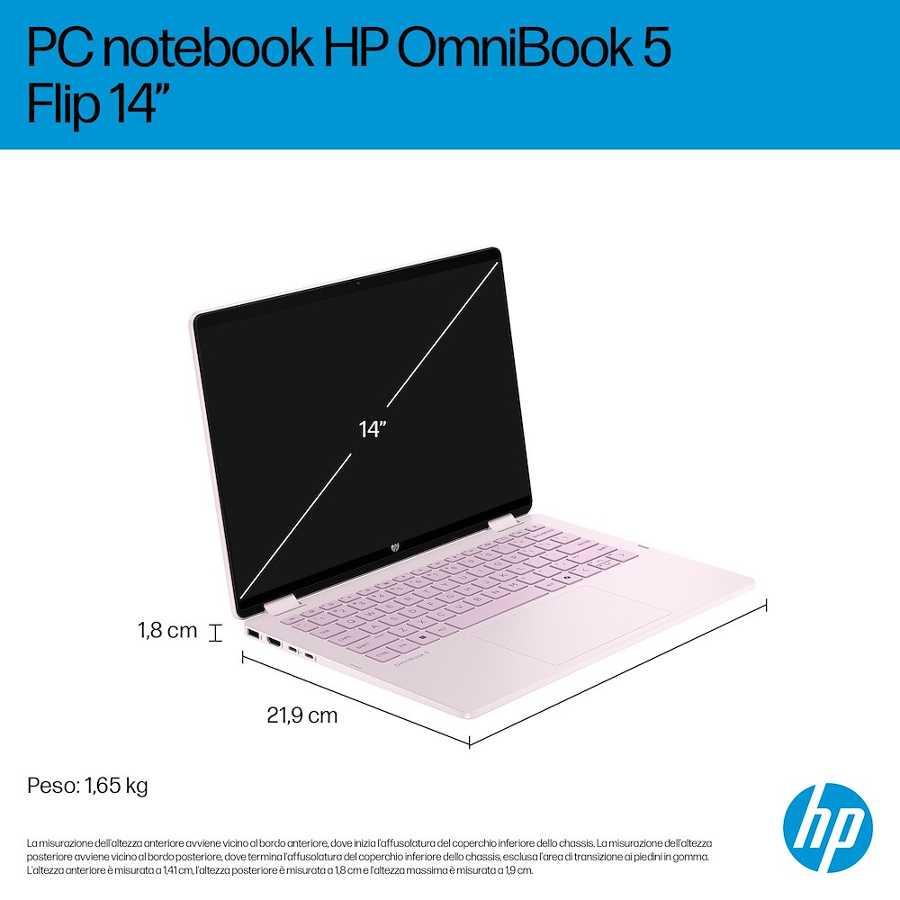 HP DW0G6EA - HP OmniBook 5 Flip 14 Zoll Notebook