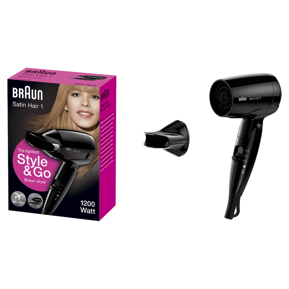 BRAUN BRHD130E - Haartrockner für Reisen Braun