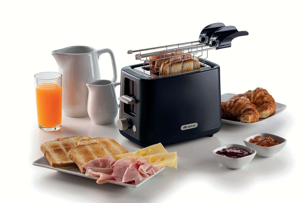 ARIETE 157DARKGREY - Toaster Dunkelgrau 760W mit 7 Programmen