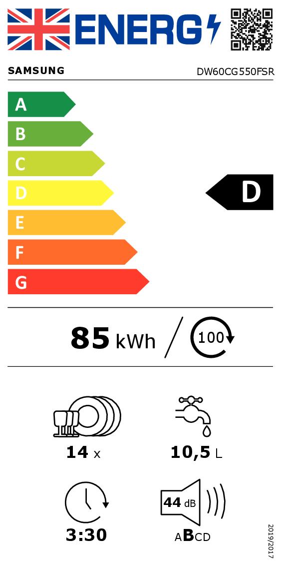 SAMSUNG DW60CG550FSRET - DW60CG550FSRET 0676691 LAVAST.14COP CE.D 7PROG. 3CEST. INOX