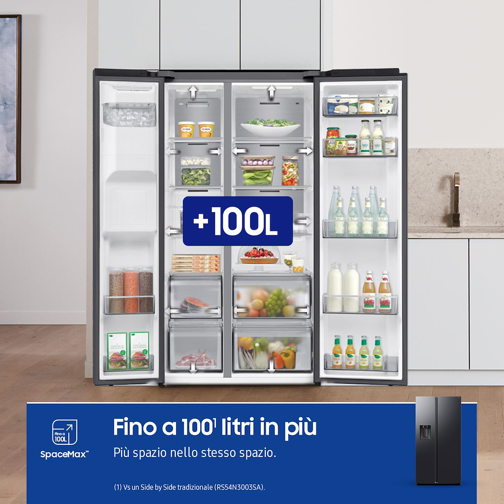 SAMSUNG RS70F64KEFEF - Side by Side Kühlschrank AI 635l