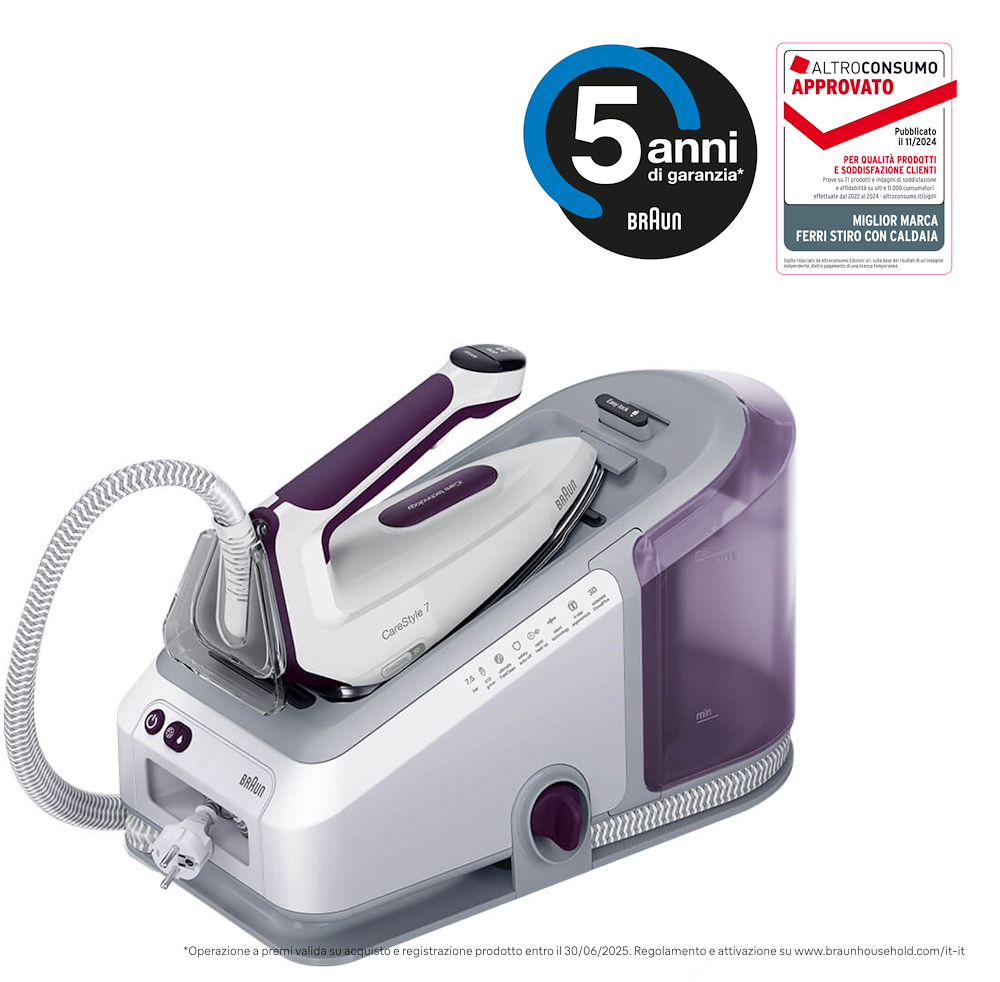 BRAUN IS7266VI - Braun CareStyle 7 Dampfbügelstation IS 7266 Violett