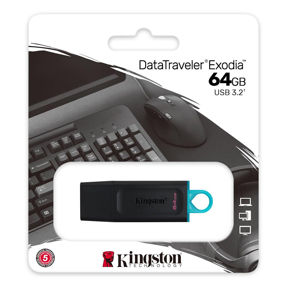 KINGSTON DTX64GB - Kingston USB 3.2 64GB Exodia
