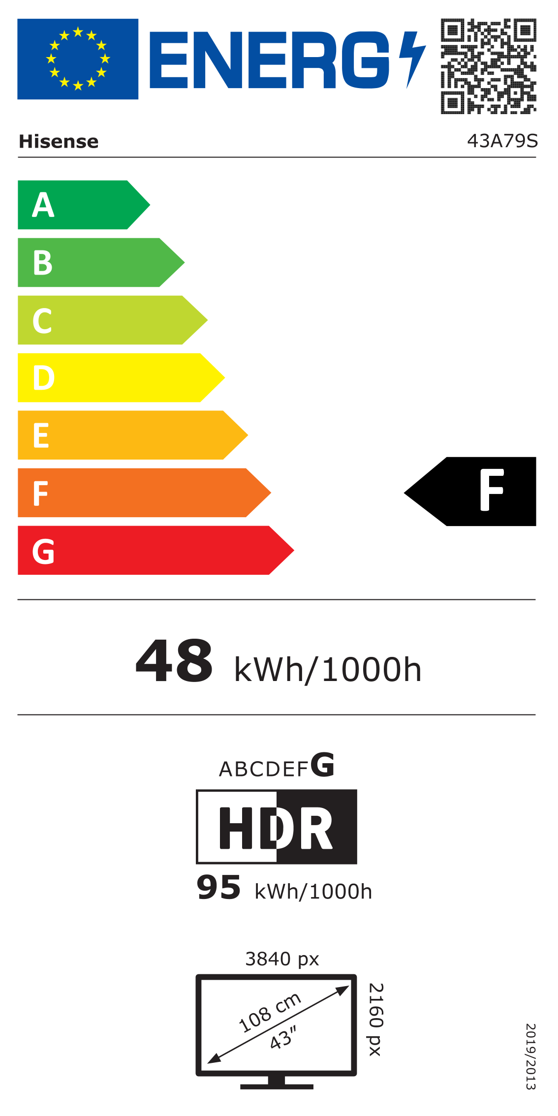HISENSE 43A79S - TV QLED 43" 4K HD