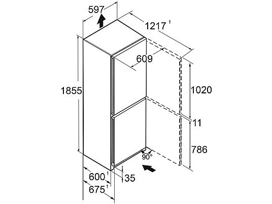 Liebherr CNC5203 - Kühl-Gefrierkombination NoFrost Pure