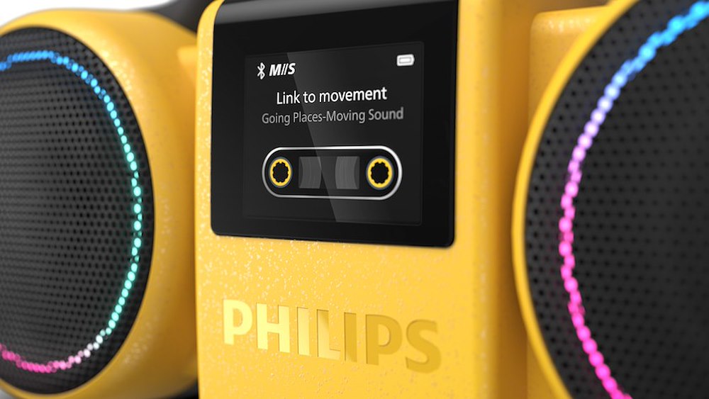 PHILIPS TAMS60Y/00 - Tragbarer Lautsprecher gelb
