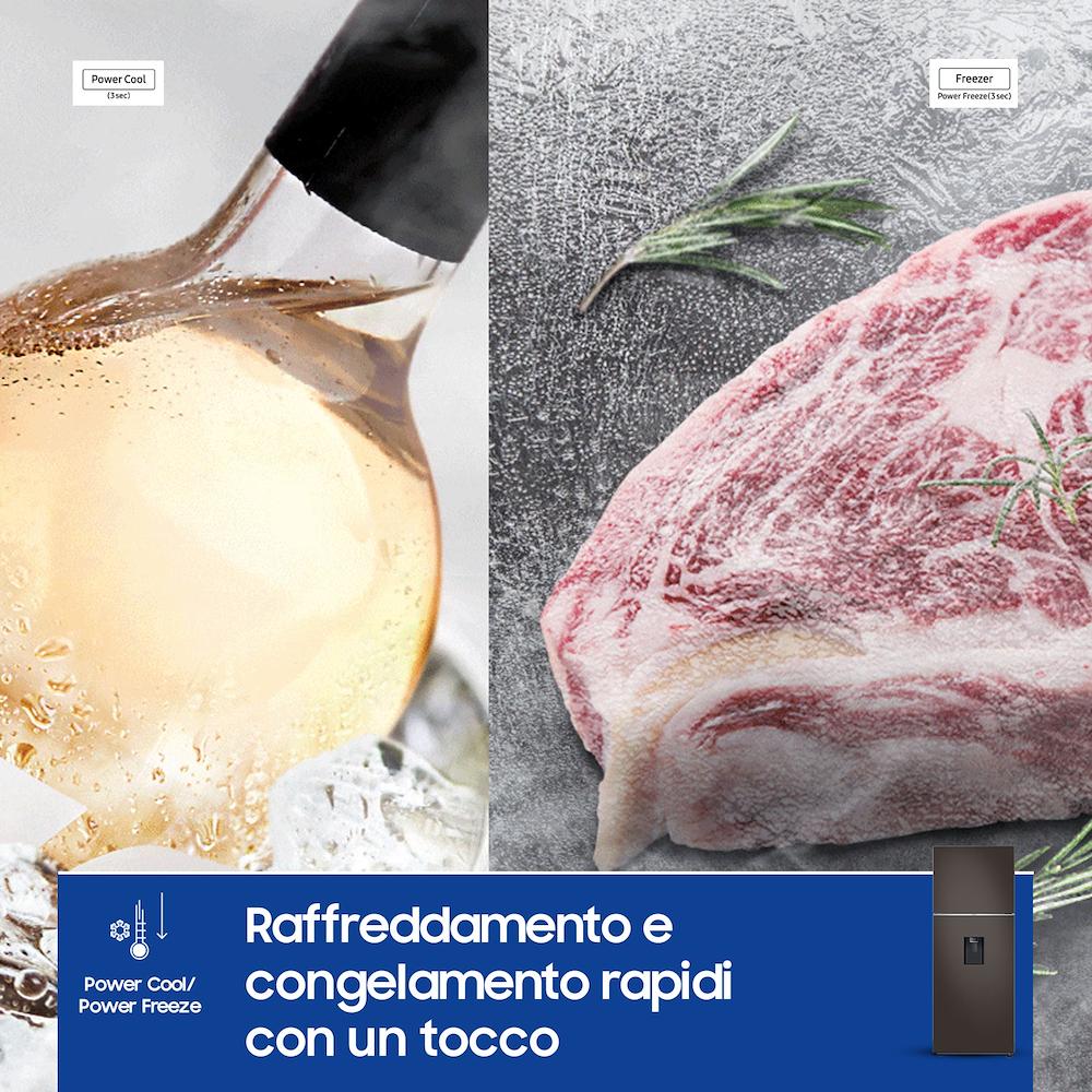 SAMSUNG RT47CB6736C2 - BESPOKE AI Kühlschrank mit Getränke-Spender