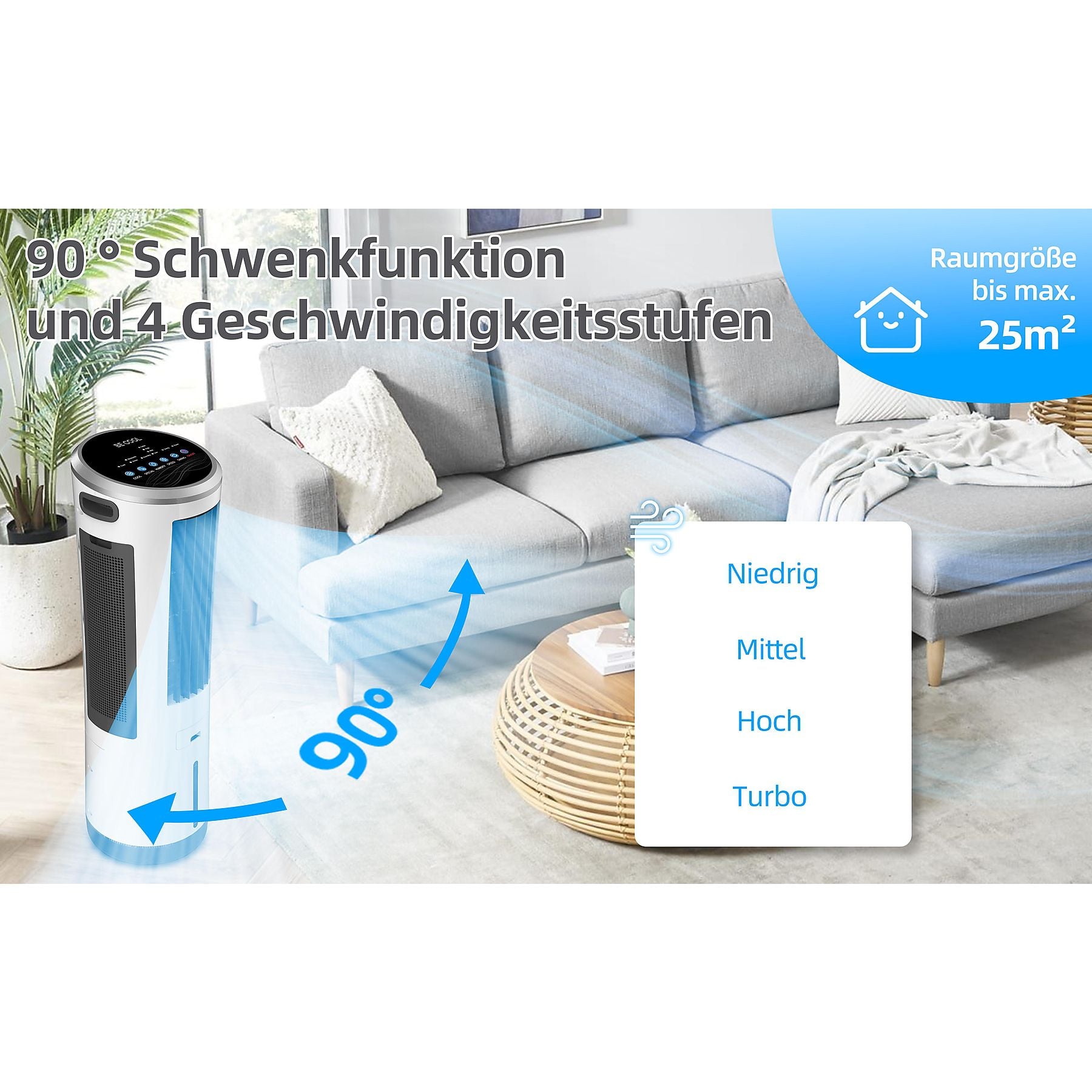 BE COOL BC18AC2301IKF - Luftkühler mit Mückenabwehr