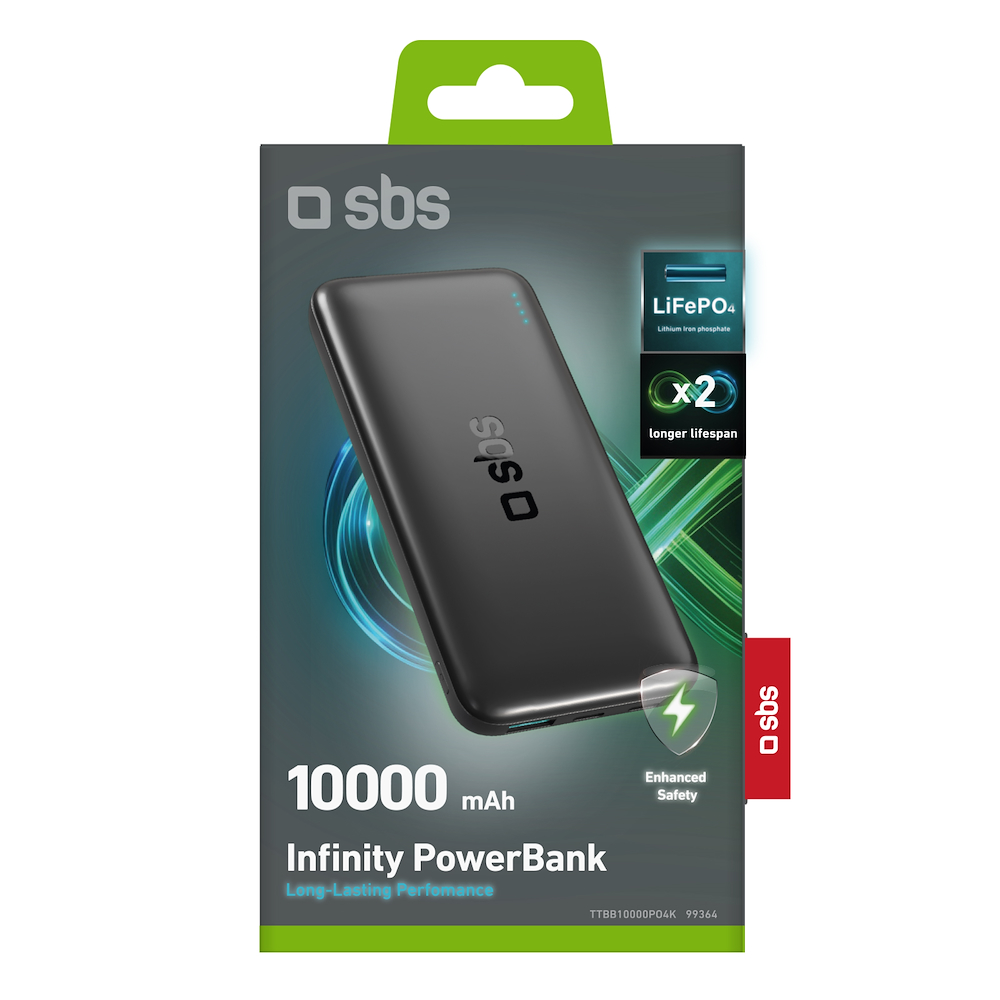 SBS TTBB10000PO4K - Powerbank 10000mAh LiFePO4