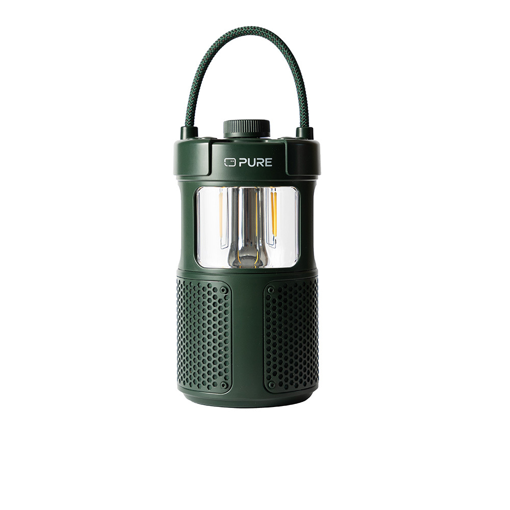 PURE 252584 - Pure Woodland Glow Outdoor-Lautsprecher mit LED-Lampe