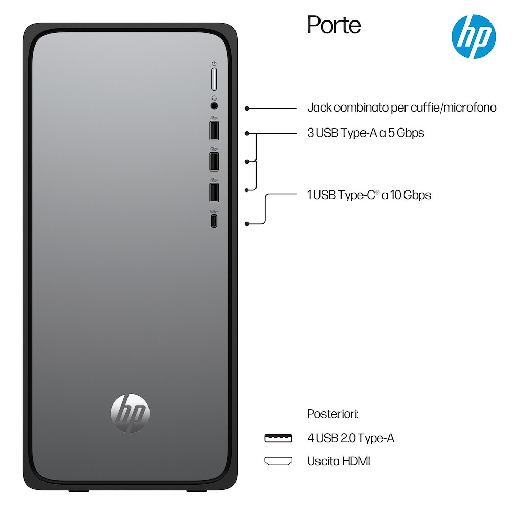 HP M020038NL - Desktop-PC Intel i5 8GB SSD