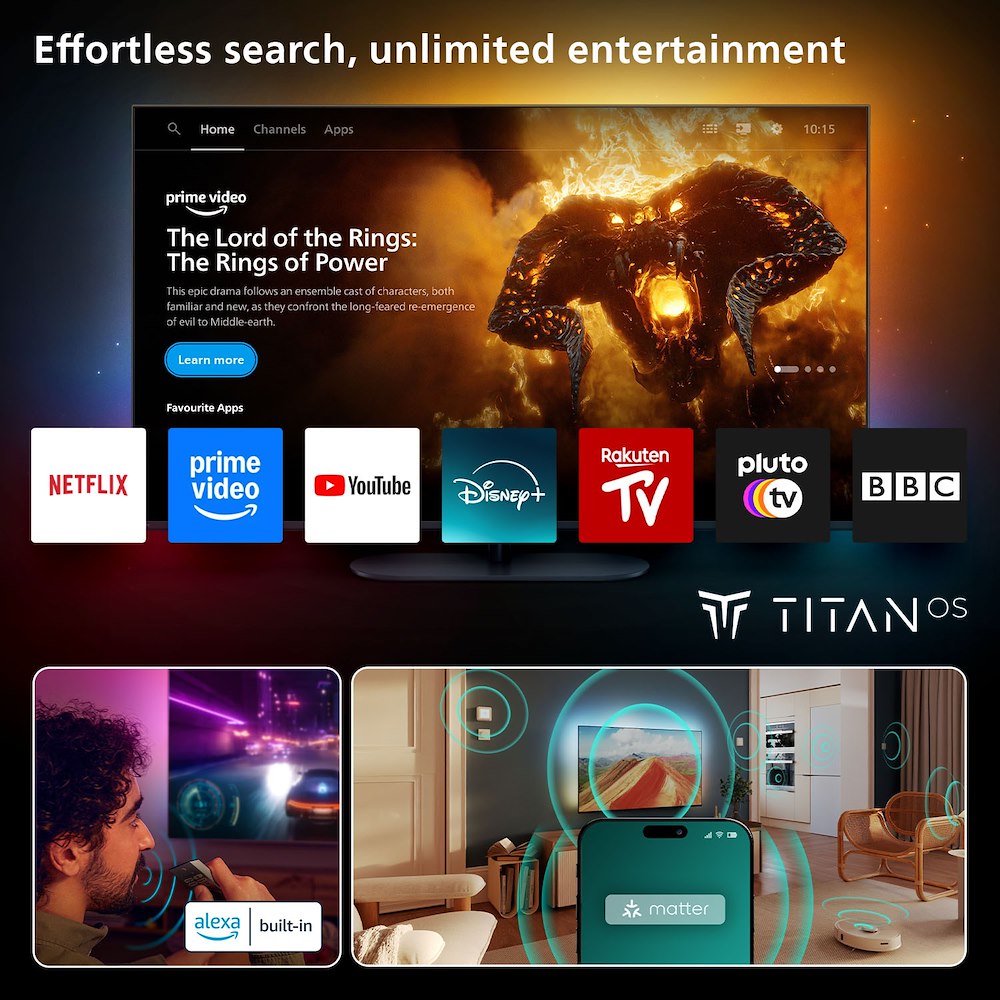 PHILIPS 43PUS8600 - Smart TV 43" QLED 4K