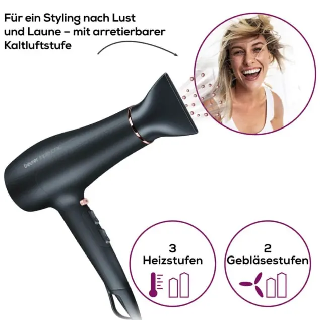 BEURER HC50 - Beurer HC50 Haartrockner mit Ionenfunktion