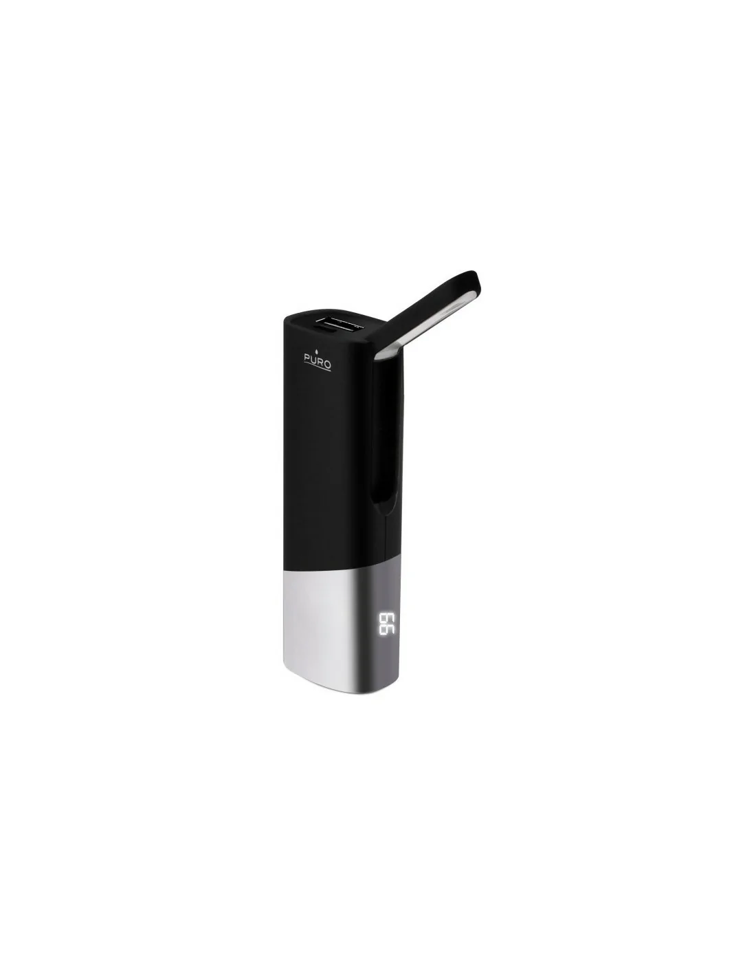 PURO BB25P1LEDBLK - Premium Powerbank 2500mAh mit LED-Licht