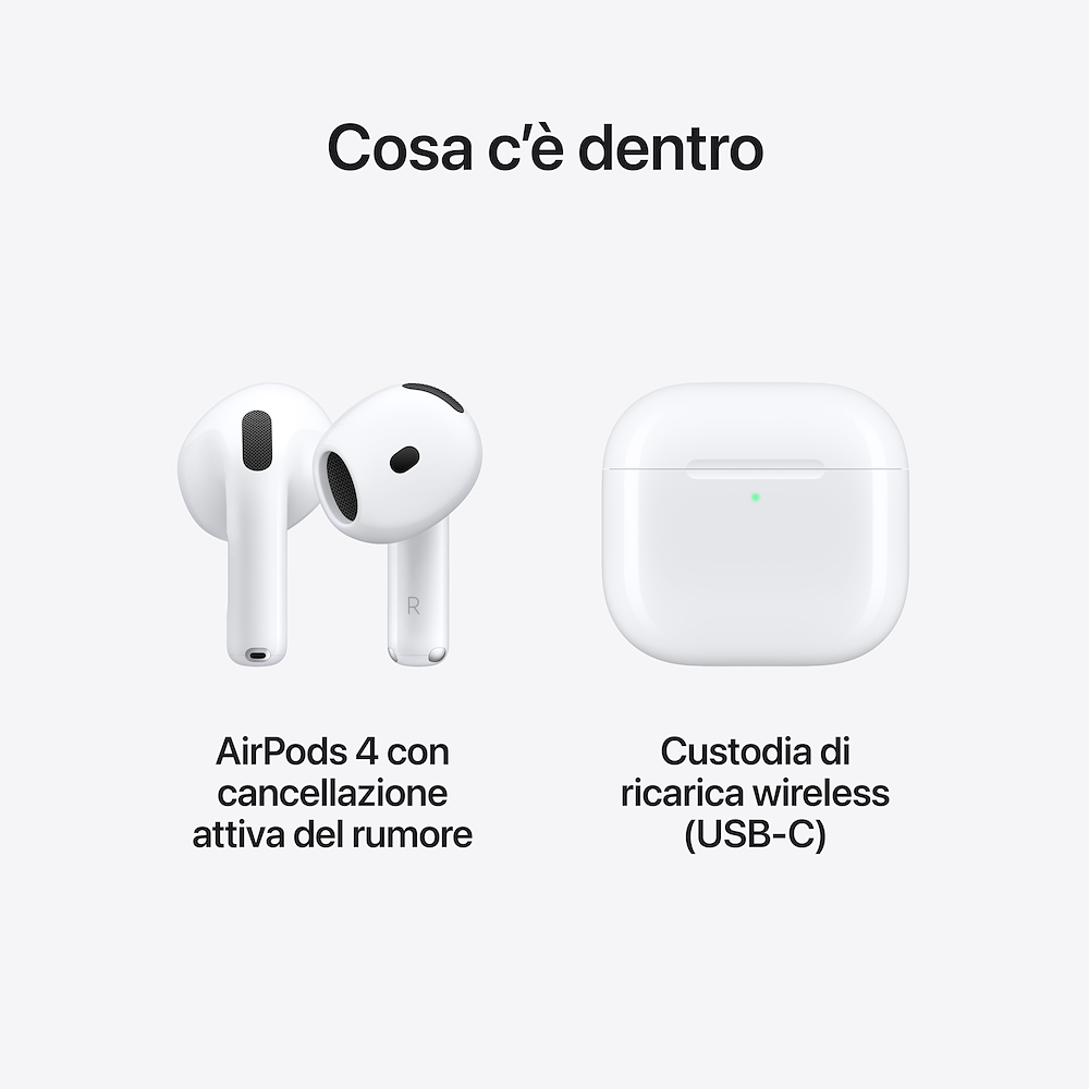 APPLE MXP93ZMA - Apple AirPods 4 mit aktiver Geräuschunterdrückung