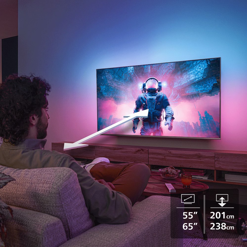 PHILIPS 65MLED901 0770693 TV QD MINILED 65"4K DVBT2/S2 SMART TITAN AMBILIGHT
