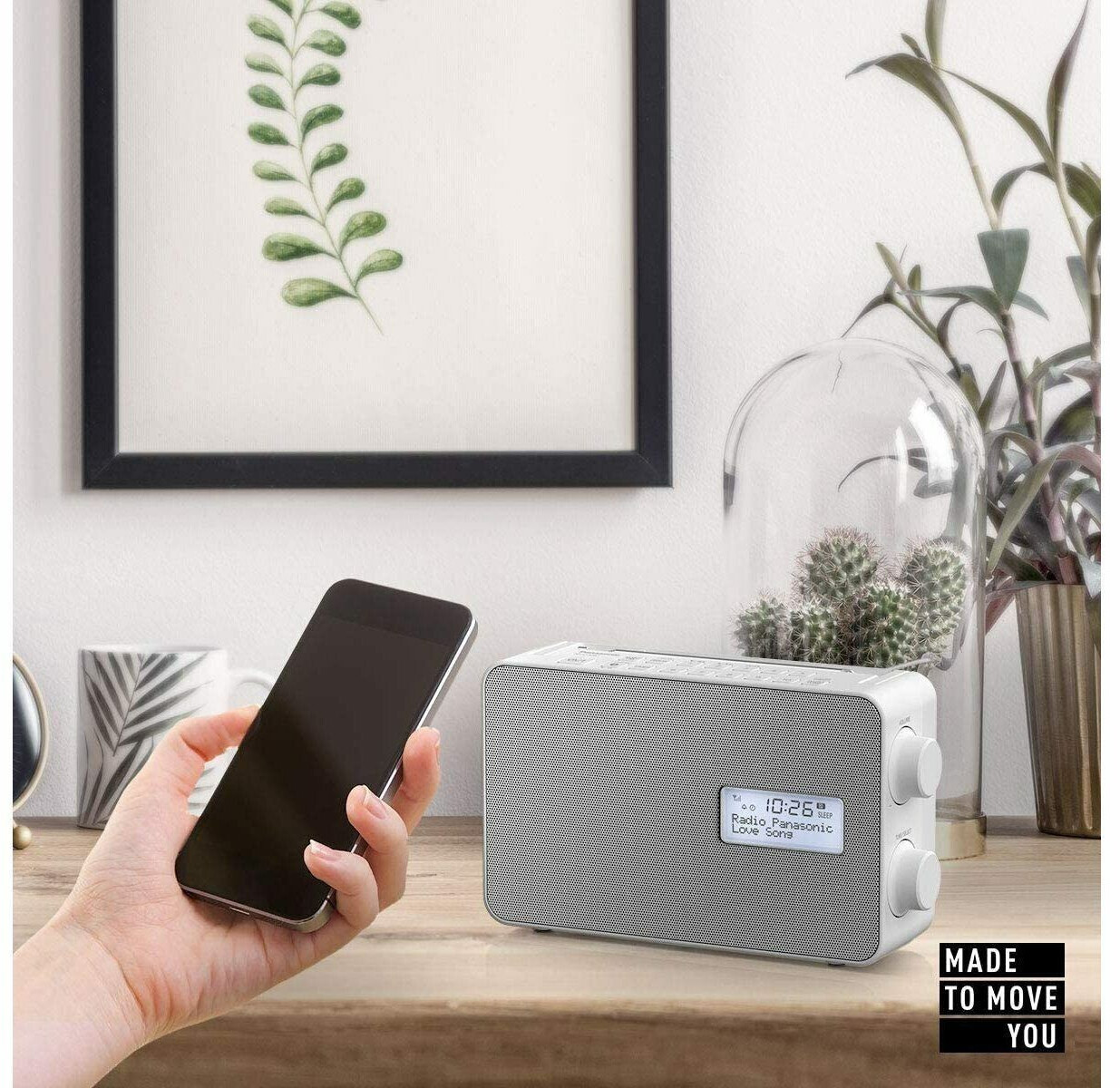 PANASONIC RFD30BTEGW - Panasonic RF-D30BT DAB+ Radio mit Bluetooth