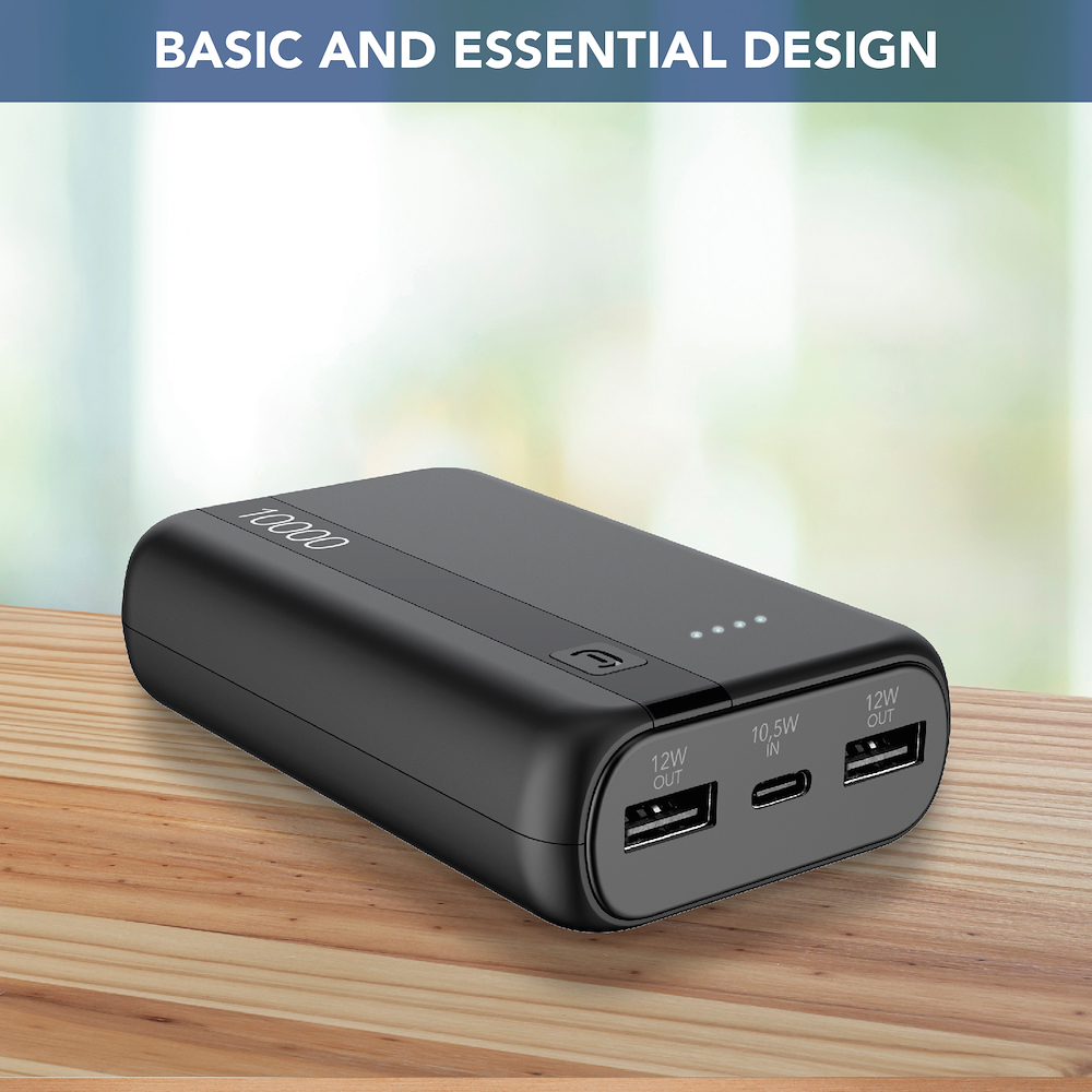 CELLULAR LINE PBENTRY10000K - Power Bank 10000mAh USB-C Schwarz