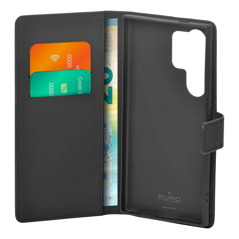 PURO PUSGS24UBOOKC8BLK - Booklet Case für iPhone 8 Plus