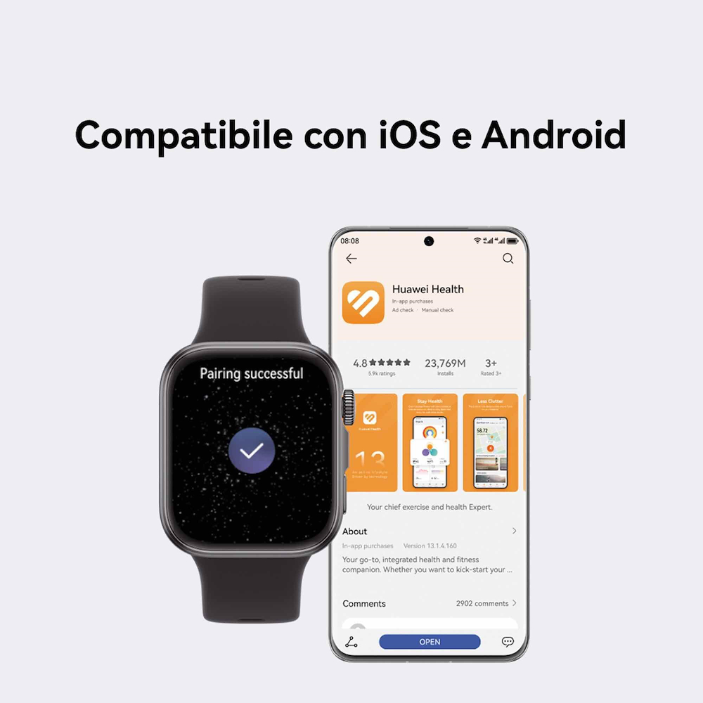 HUAWEI 55020EWT - Smartwatch FIT 4 Schwarz