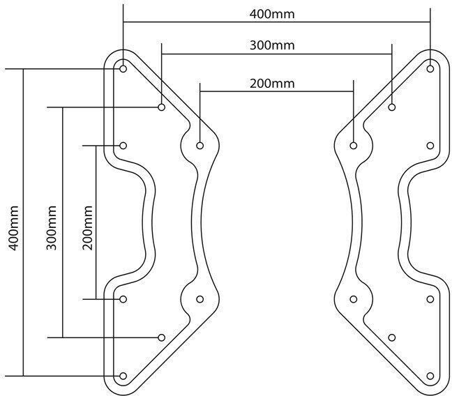 GOOBAY 60134 - Goobay VESA-Adapter für TV-Wandhalterung