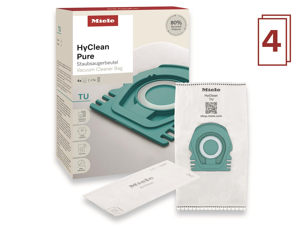 MIELE 12557060 - HyClean Pure TU Miele 4 Taschen + 1 Filter