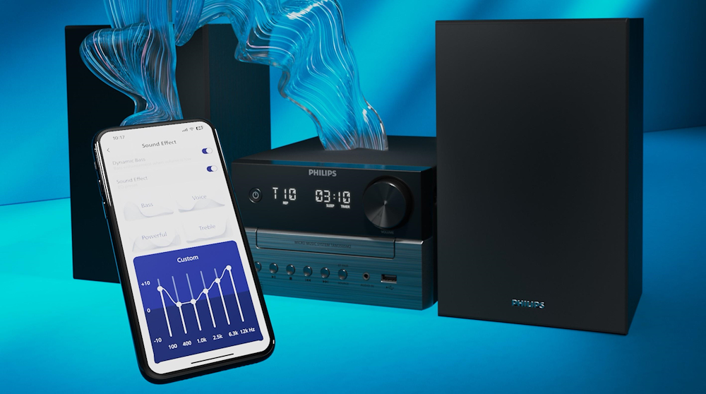 PHILIPS TAM3505M2 - 20W Mikro HiFi System mit Bluetooth