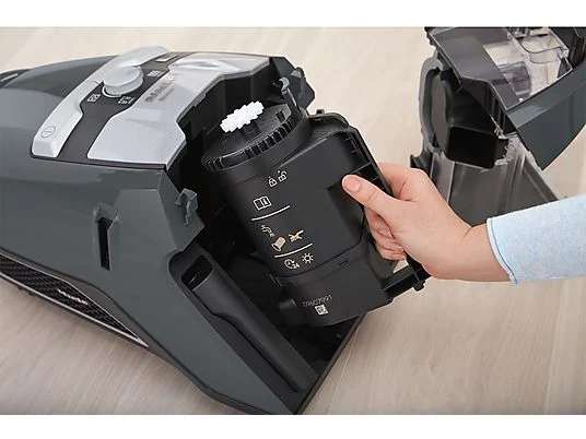 MIELE BLIZZARDCX1POWERLINEGREY - Miele Blizzard CX1 PowerLine Beutelloser Bodenstaubsauger Grau