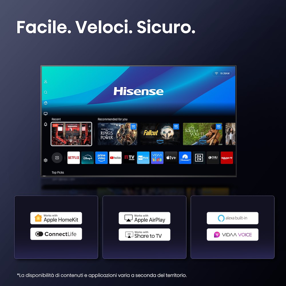 HISENSE 55A86Q - Smart TV OLED 55" 4K
