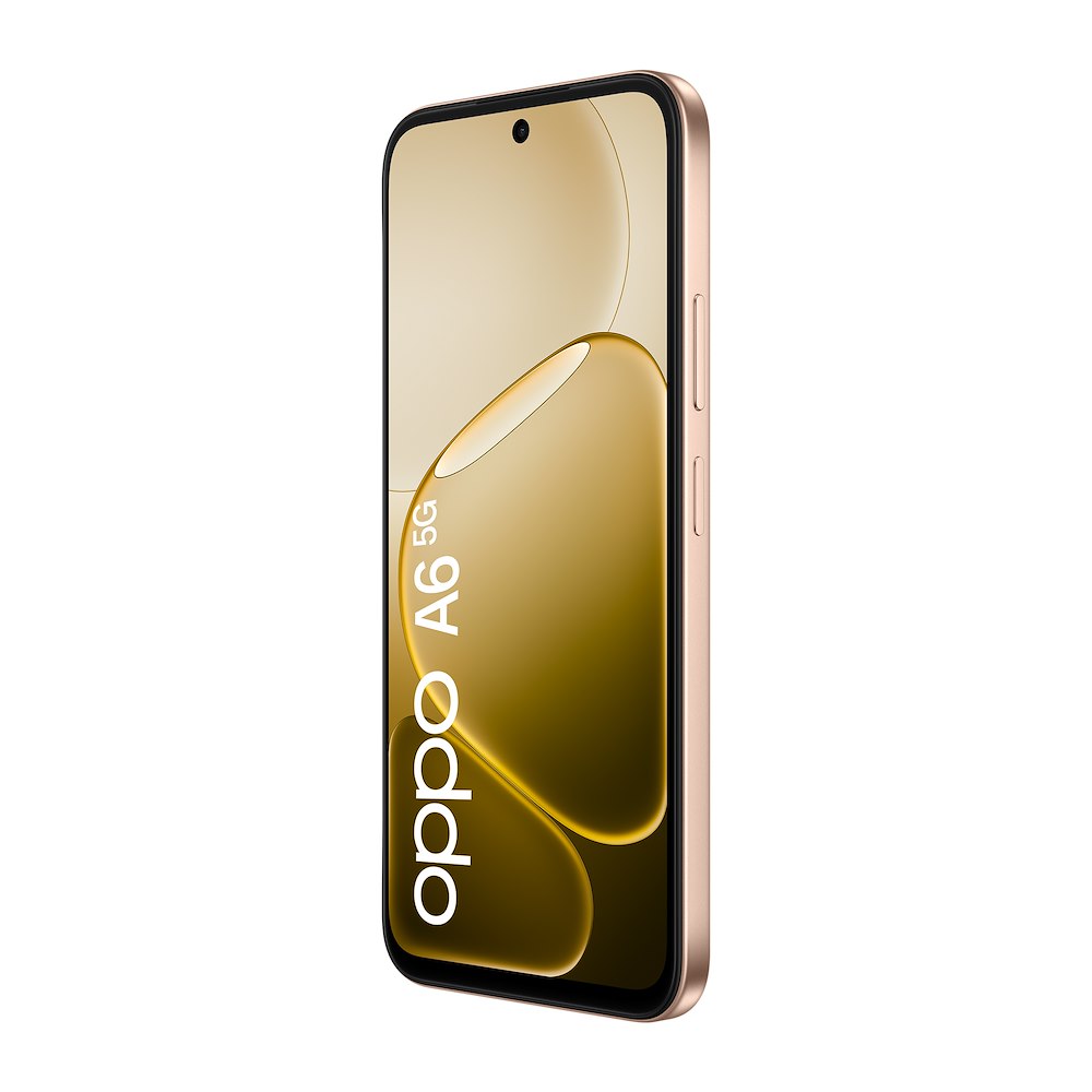 OPPO A65GAURORAGOLD - 5G AI Smartphone mit Doppelkamera 50MP