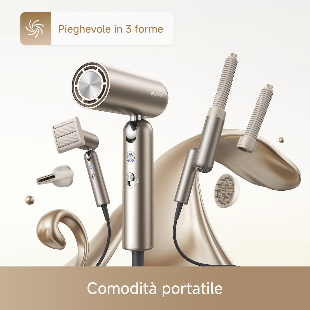 DREAME POCKETPRO2GOLD - Haartrockner Pocket Pro Gold