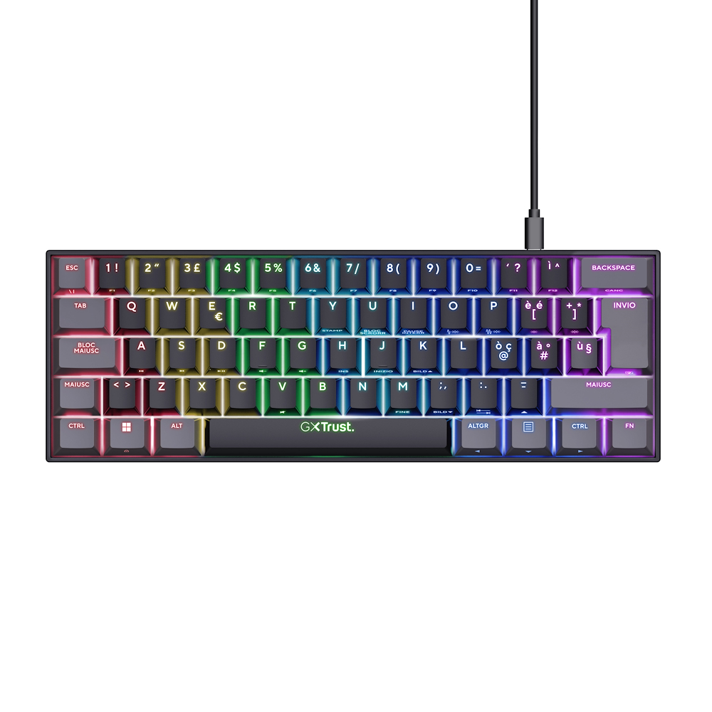 TRUST 24884 - Trust GXT 867 Mini Gaming Tastatur