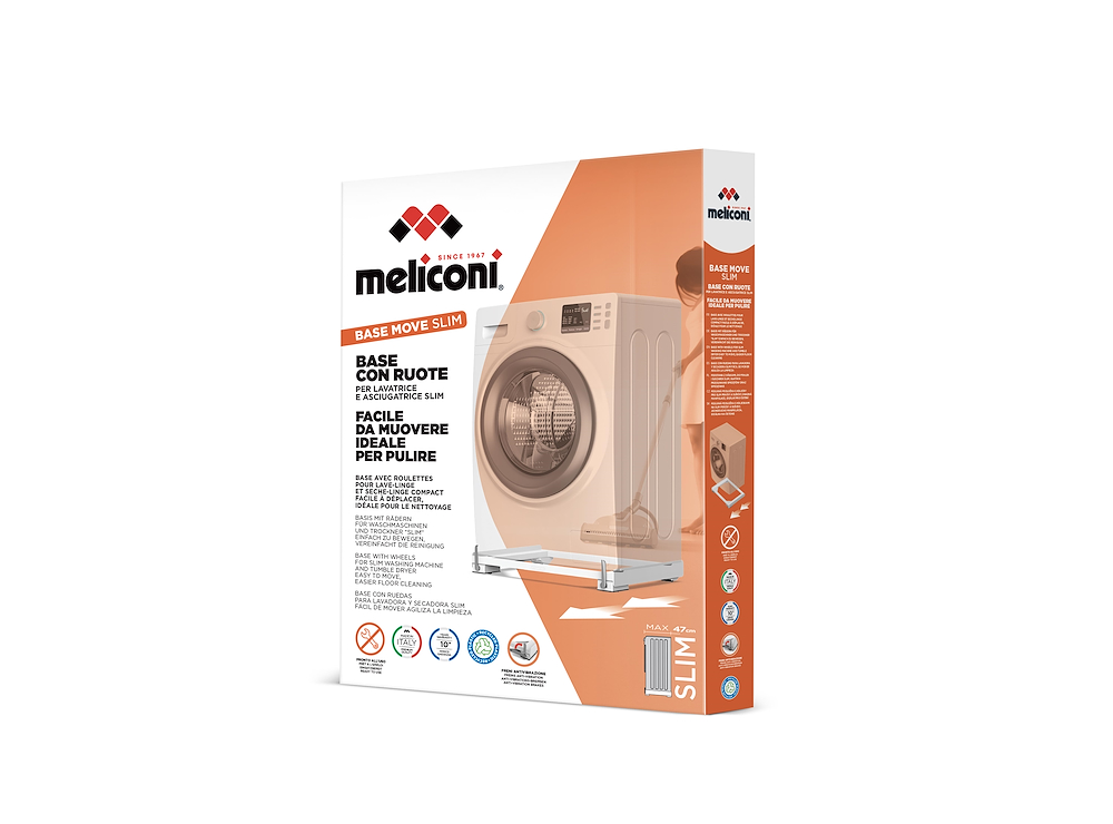 MELICONI 656149 - Meliconi Base Move Slim für Waschmaschinen