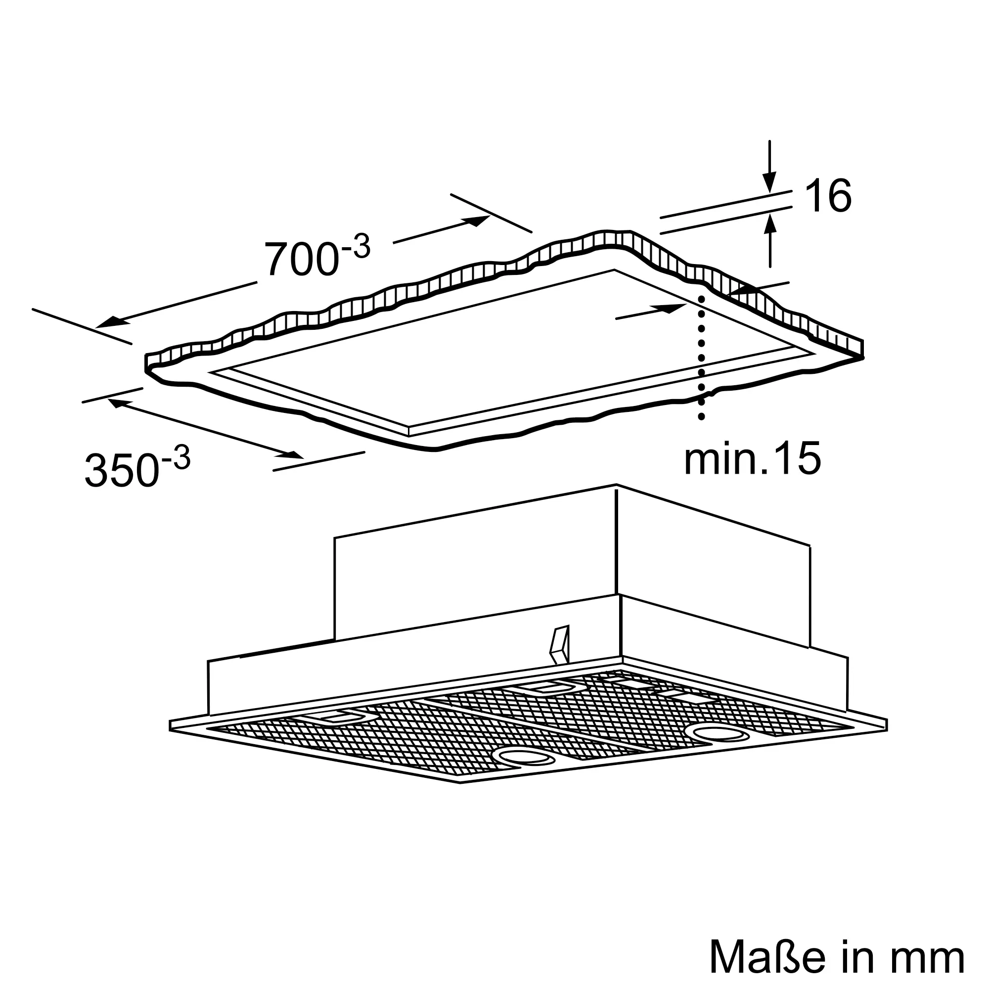 BOSCH MOBILIERI DHL755BM - Lüfterbaustein 75 cm