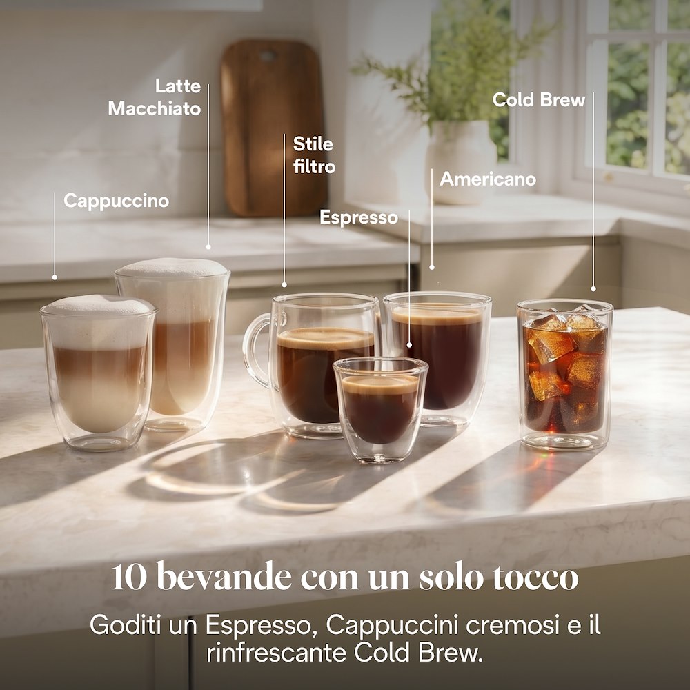 DE LONGHI 0132250225 - Automatische Kaffeemaschine Rivelia