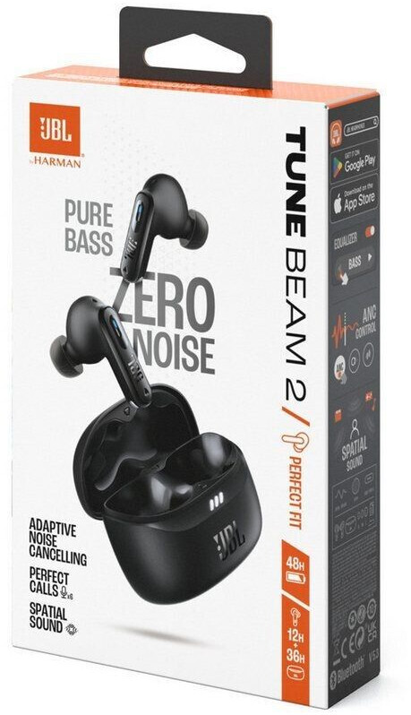 JBL JBLTBEAM2BLK - Tune Beam Bluetooth In-Ear-Kopfhörer Schwarz