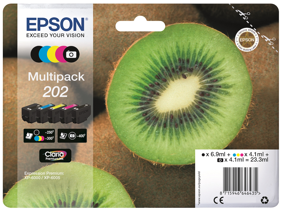 EPSON C13T02E74020 - C13T02E74020 0438332 CART.INK-JET MULTIPACK 202 KIWI
