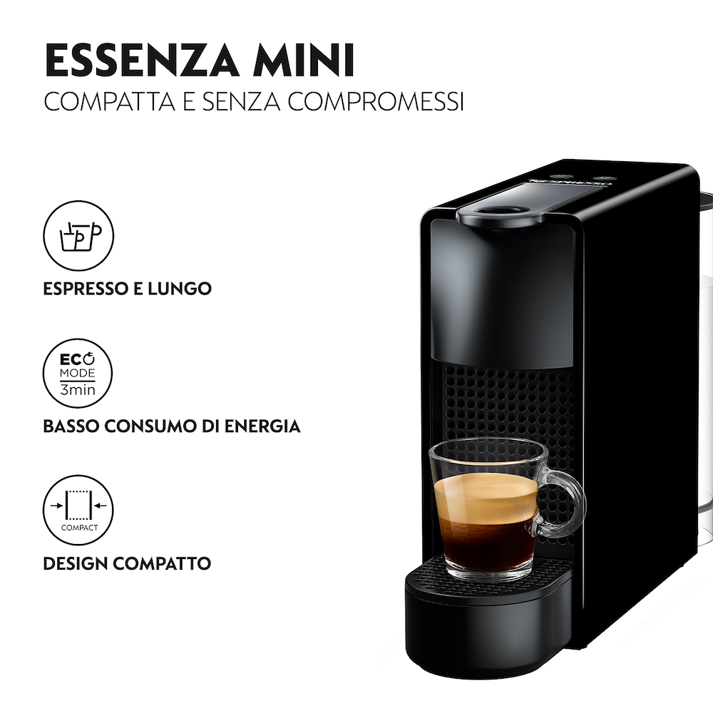 KRUPS XN1108K - Nespresso Essenza Mini Kaffeemaschine Schwarz