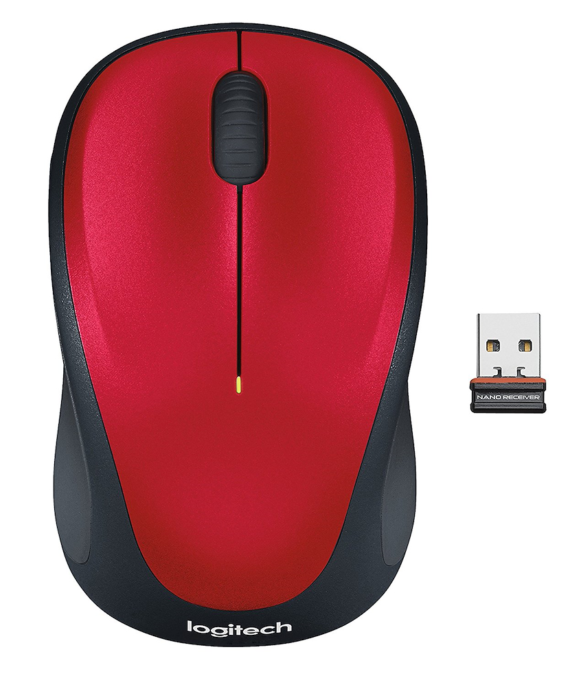 LOGITECH 910002496 - Roter Bluetooth-Maus mit kabellosem Empfang