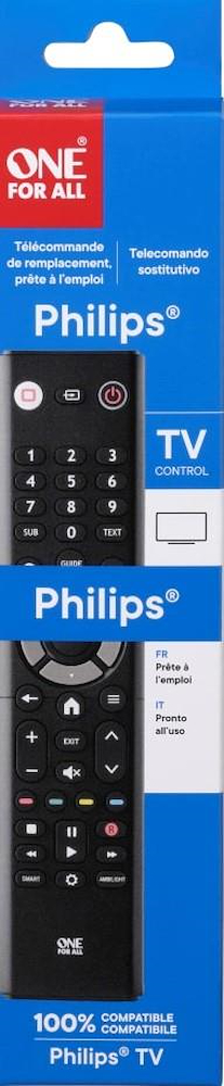 ONE FOR ALL URC1313 - Universalfernbedienung für PHILIPS TV