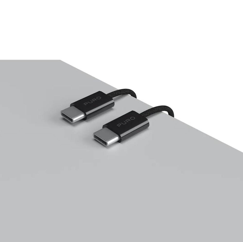 PURO PUCCCFABK415MTBLK - 60W USB-C Kabel Schwarz