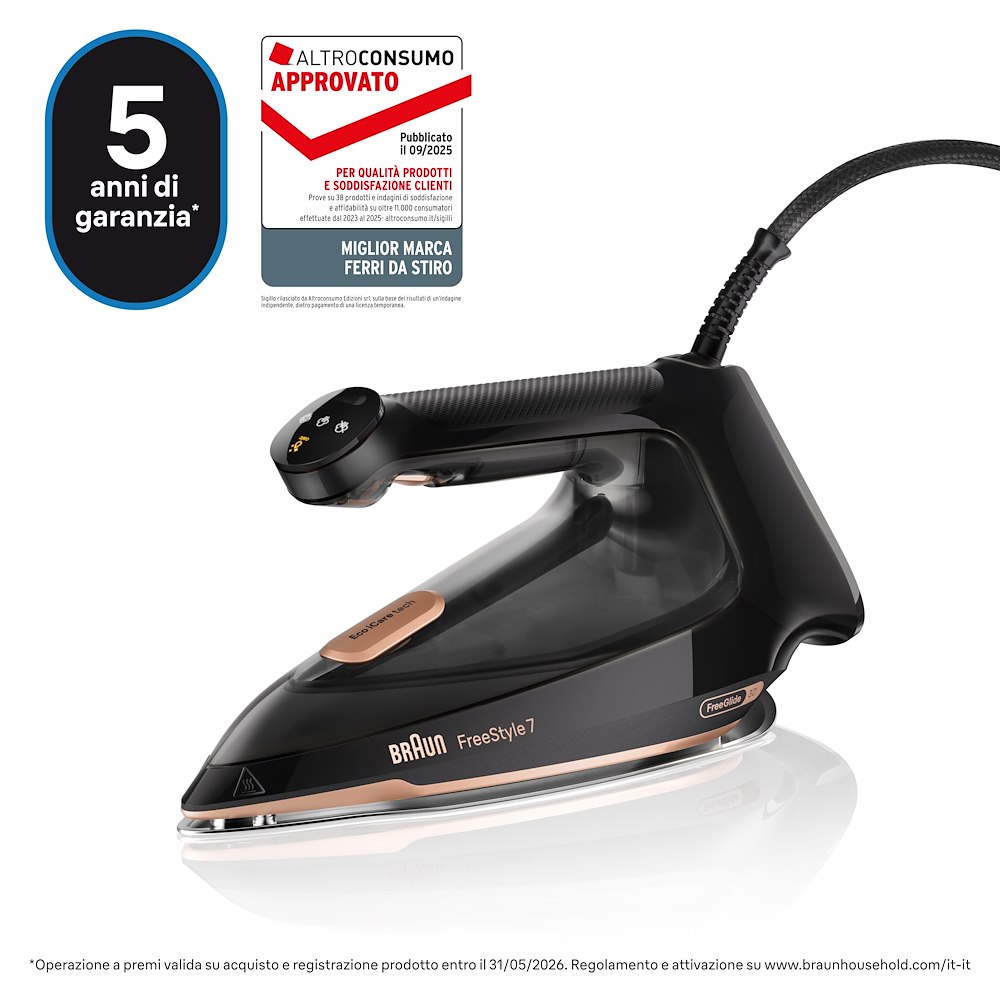 BRAUN FI7276BK - Dampfbügeleisen Freestyle 7