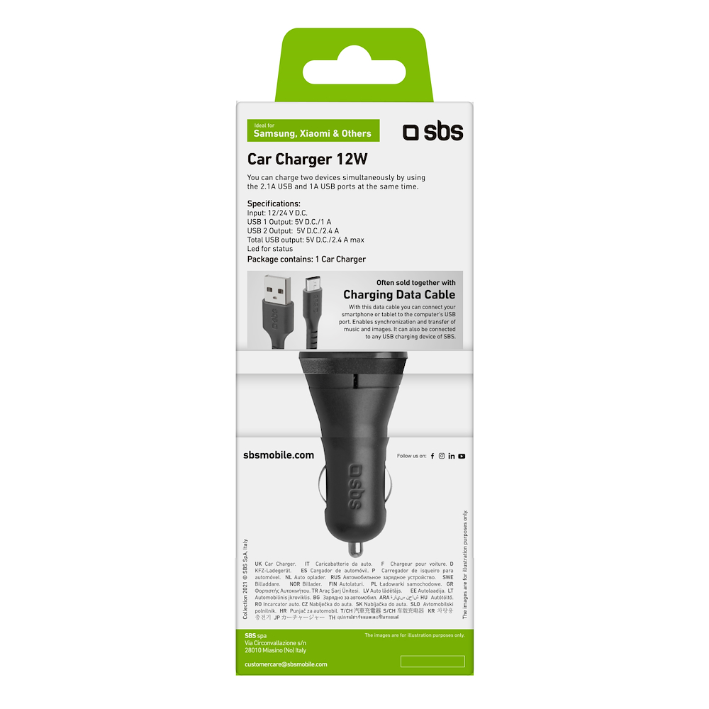 SBS TECR2USB24AFAST - Auto Ladegerät 2 USB schnell